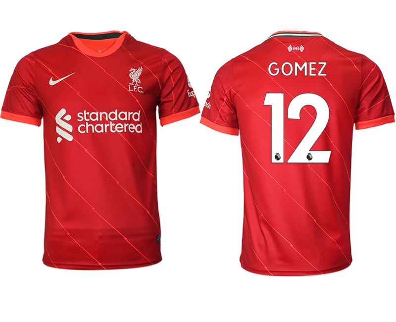 Men 2021-2022 Club Liverpool home aaa version red #12 Soccer Jersey->liverpool jersey->Soccer Club Jersey